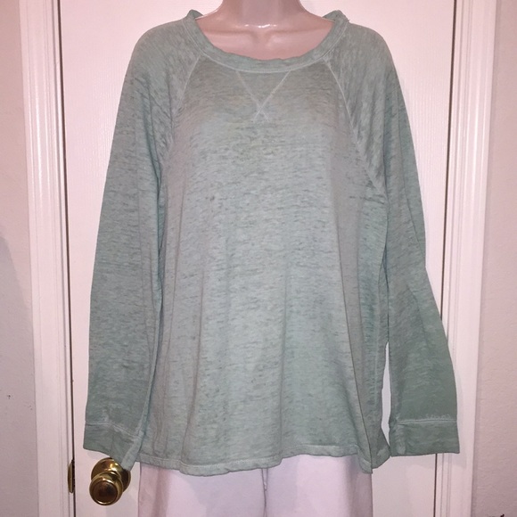 Faded Glory Tops - Green and white Top